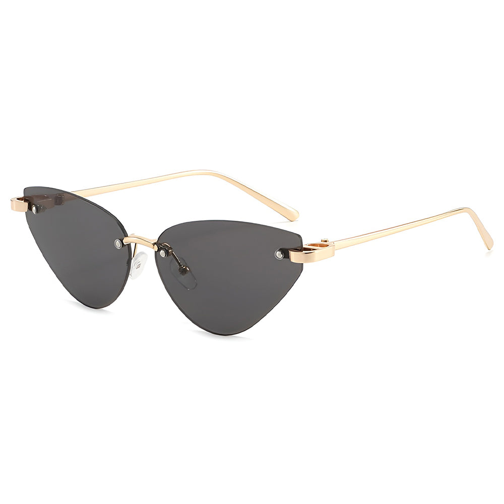 Damskie okulary przeciwsłoneczne Techsuit S099, złoto-czarne