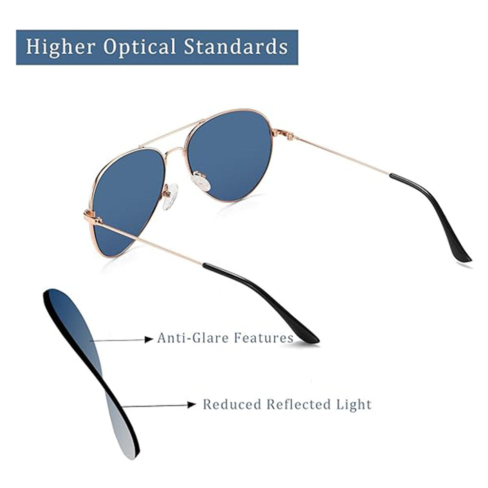 Okulary Przeciwsłoneczne Unisex Techsuit 3025, Ochrona UV, Złote Różowe Niebieskie