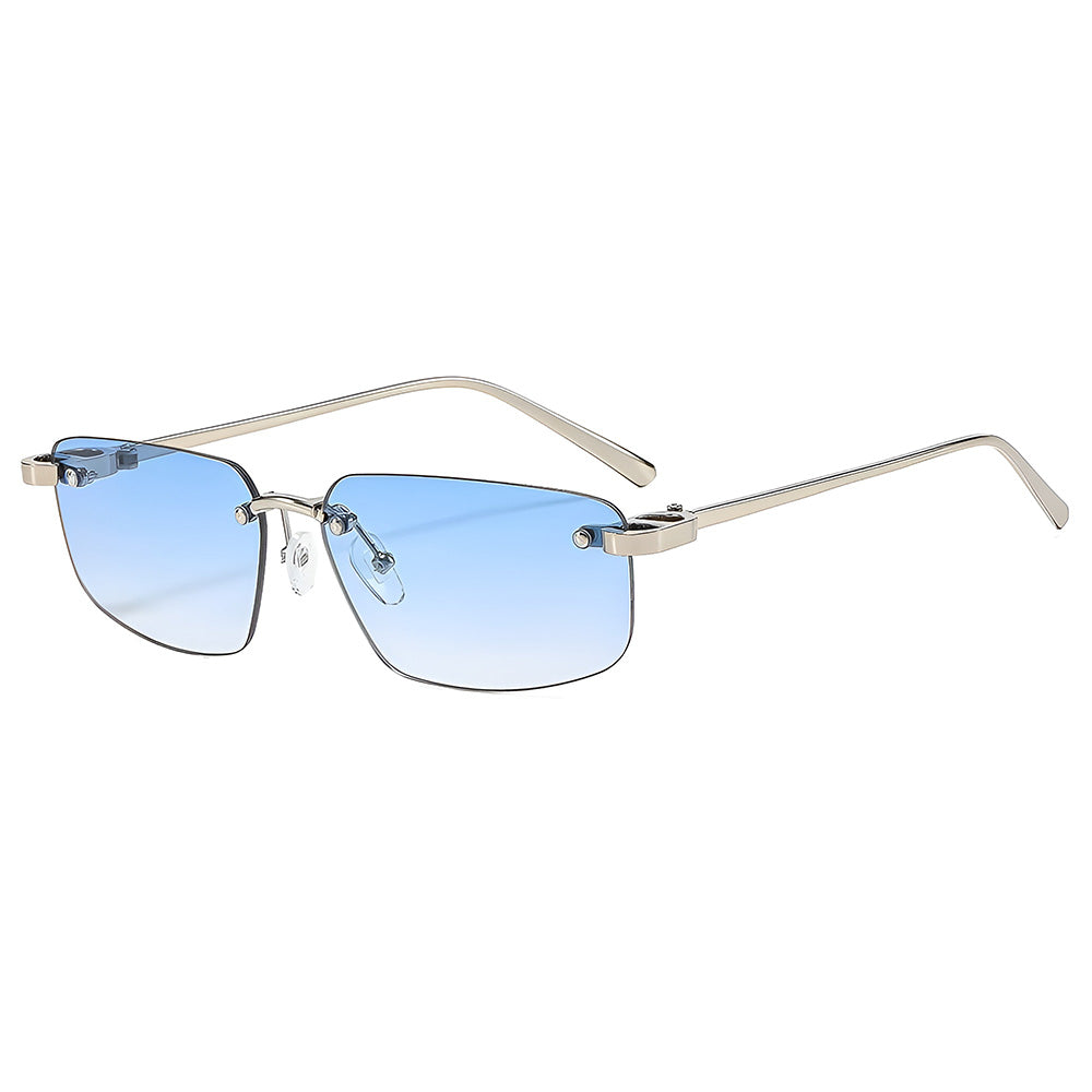 Unisex Techsuit S098 Sunglasses, Silver Blue