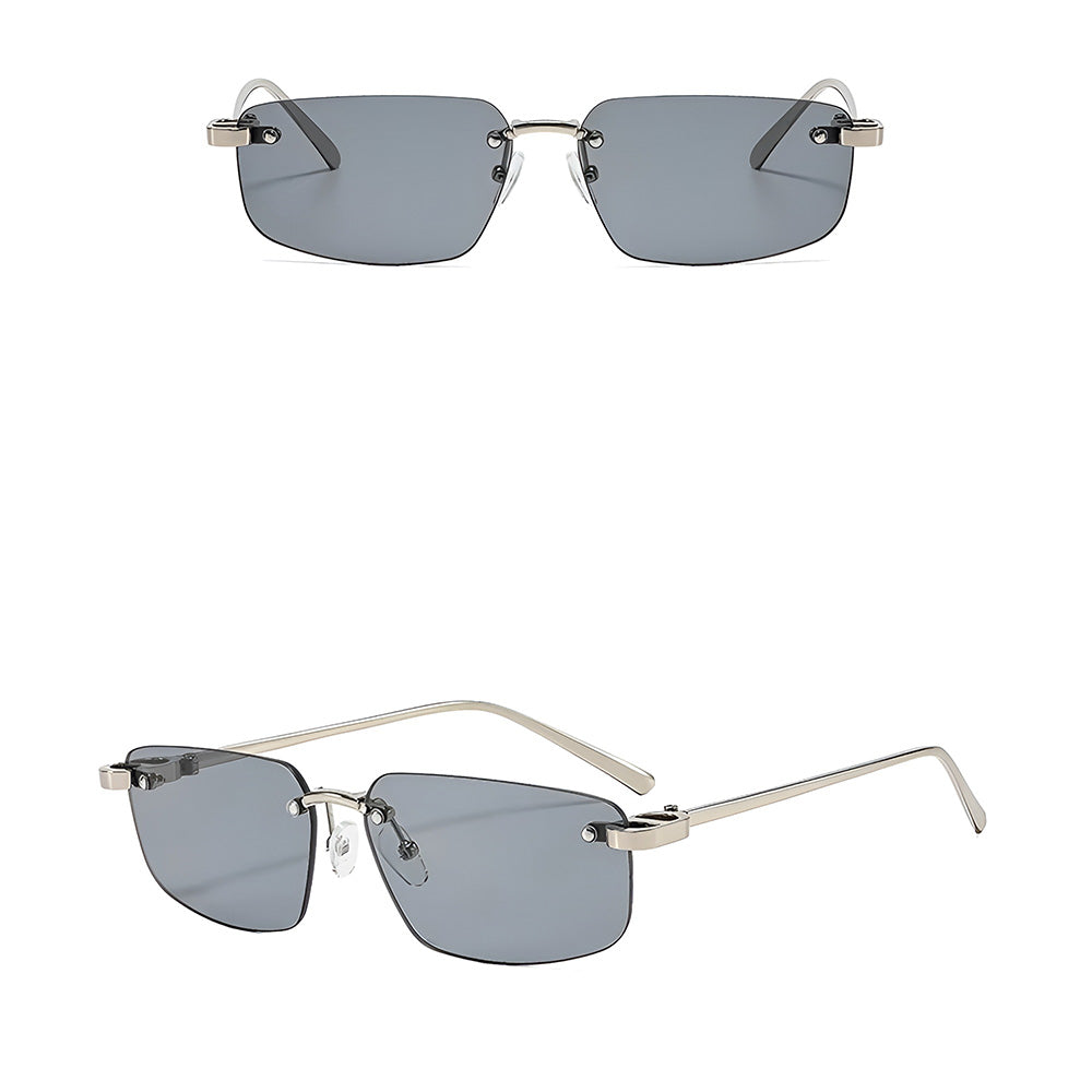Unisex Techsuit S098 Sunglasses, Silver Gray