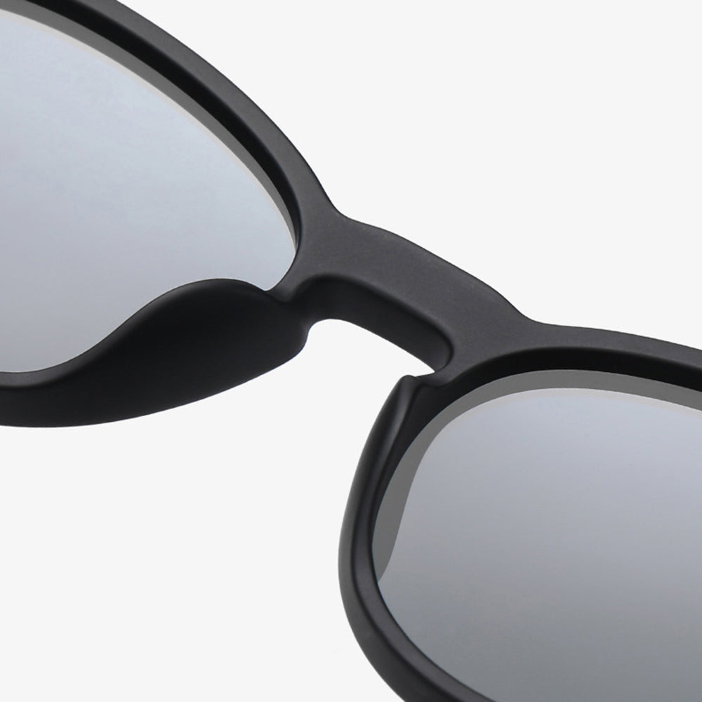 Okulary Przeciwsłoneczne Unisex Techsuit TR7545, Polaryzacyjne, Ochrona UV, Fioletowo Żółto Różowe