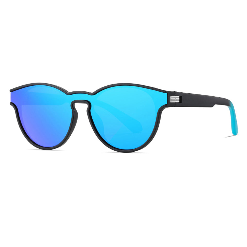 Okulary Przeciwsłoneczne Unisex Techsuit TR7545, Polaryzacyjne, Ochrona UV, Czarne Niebieskie Zielone