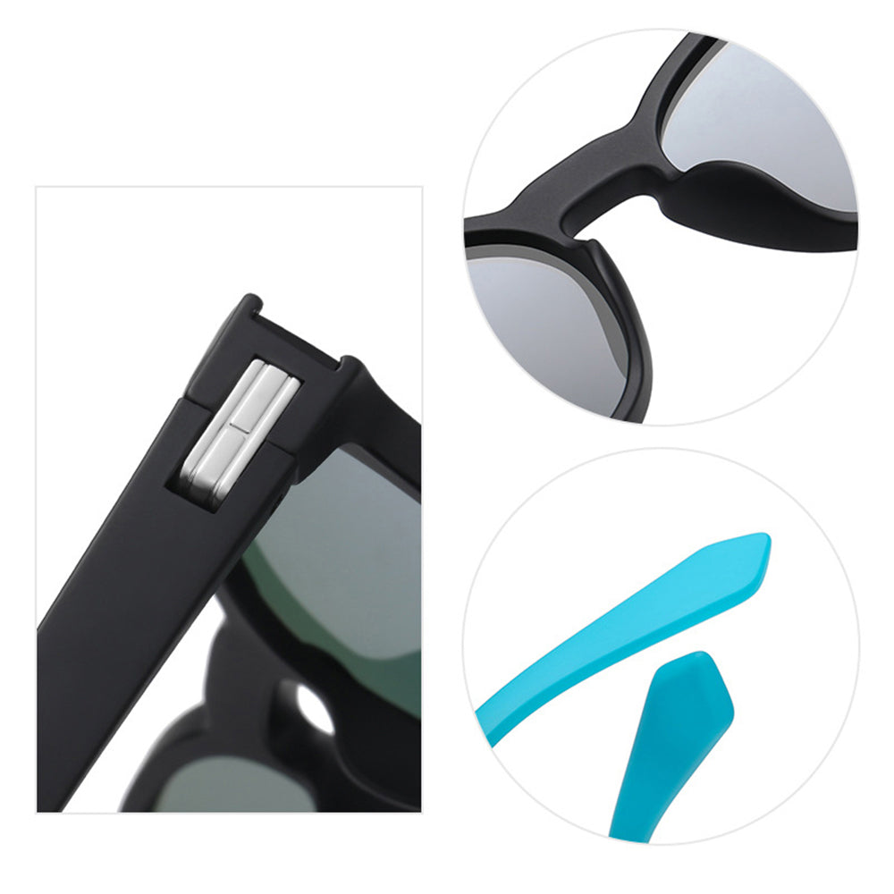 Okulary Przeciwsłoneczne Unisex Techsuit TR7545, Polaryzacyjne, Ochrona UV, Czarne Niebieskie Zielone