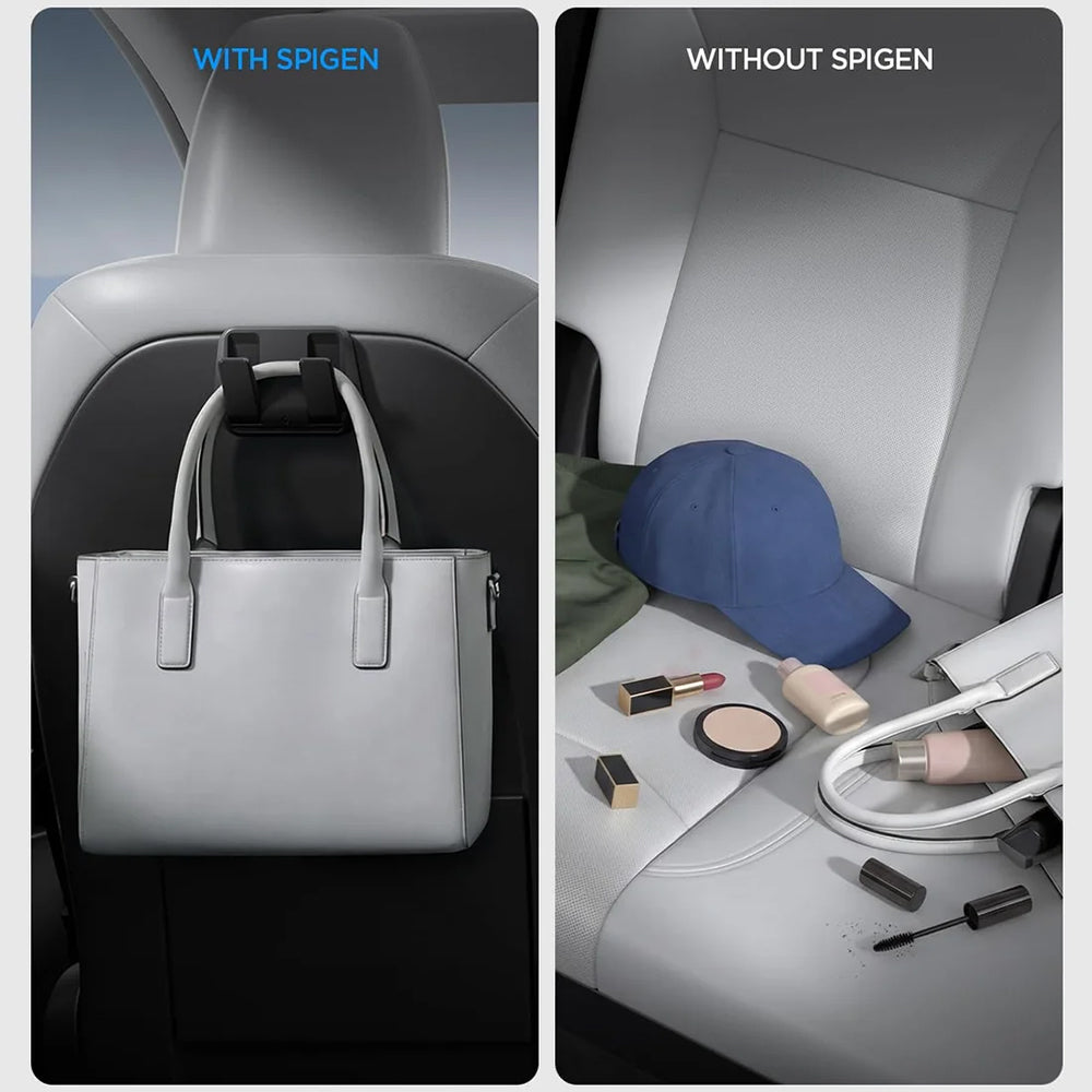 Spigen Car Organizer with rear seat mounting for Tesla Y / 3, Set of 2 pieces ACP11563