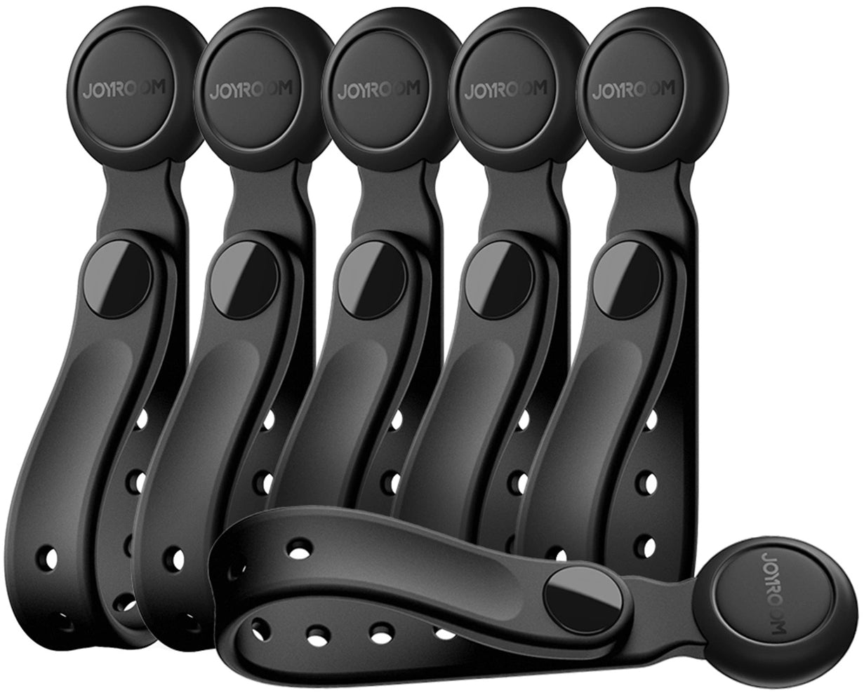 Organizator Kabli Joyroom JR-ZS422, Magnetyczny, Zestaw 6 Sztuk, Czarny