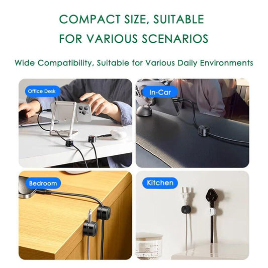 Organizator Kabli UGREEN LP886, Zestaw 3 Sztuki, Czarny