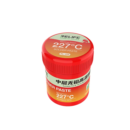 Pasta Fludor Relife RL-406, Temperatura topnienia 227 stopni