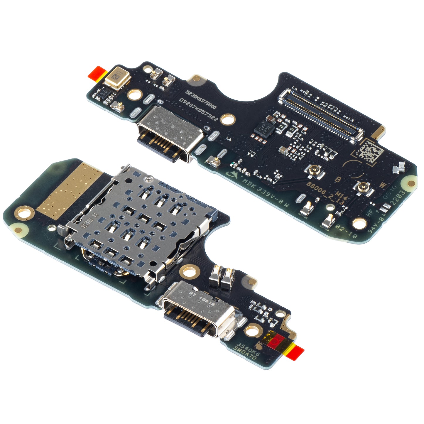 Xiaomi Redmi Note 11 Pro 5G, Service Pack 5600020K6S00 - Moduł czytnika kart SIM - Mikrofon - Płytka złącza ładowania z modułem czytnika kart SIM Xiaomi Redmi Note 11 Pro 5G, Service Pack 5600020K6S00