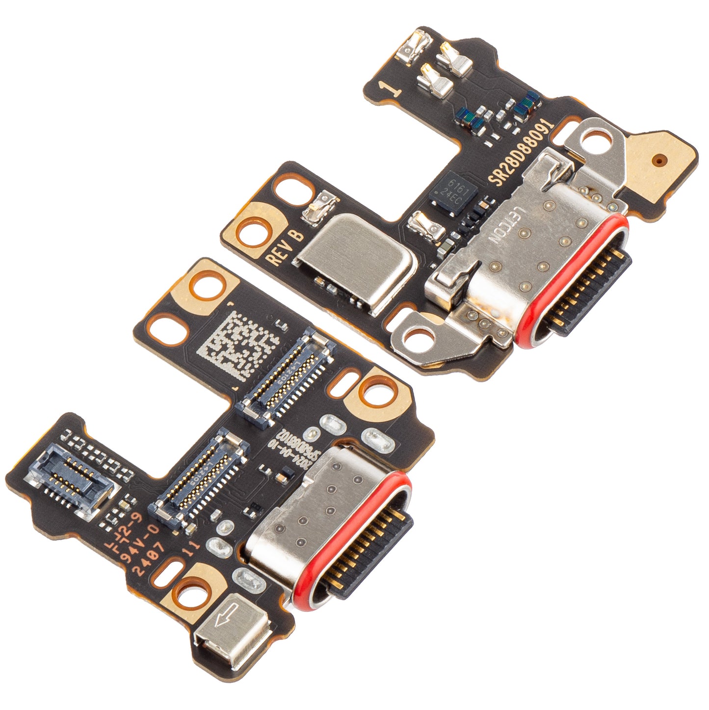 Płytka z gniazdem ładowania - mikrofon Motorola Edge 40 Neo, Service Pack 5P68C23165