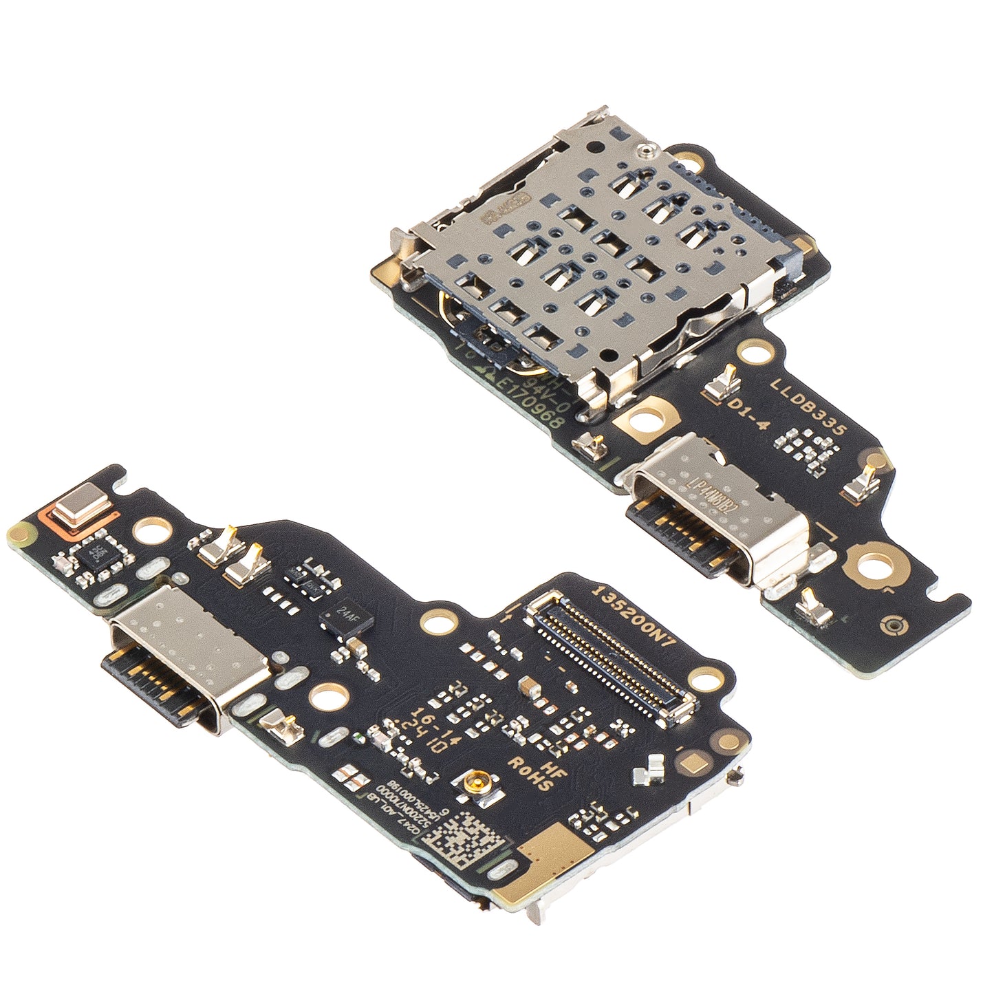Płyta z Złączem Ładowania - Mikrofon - Moduł Czytnika SIM Xiaomi Redmi Note 13 4G, Service Pack 56000500N700