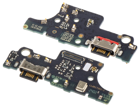Motorola Moto E14 Płytka złącza ładowania mikrofonu, dodatek Service Pack 5P68C24651