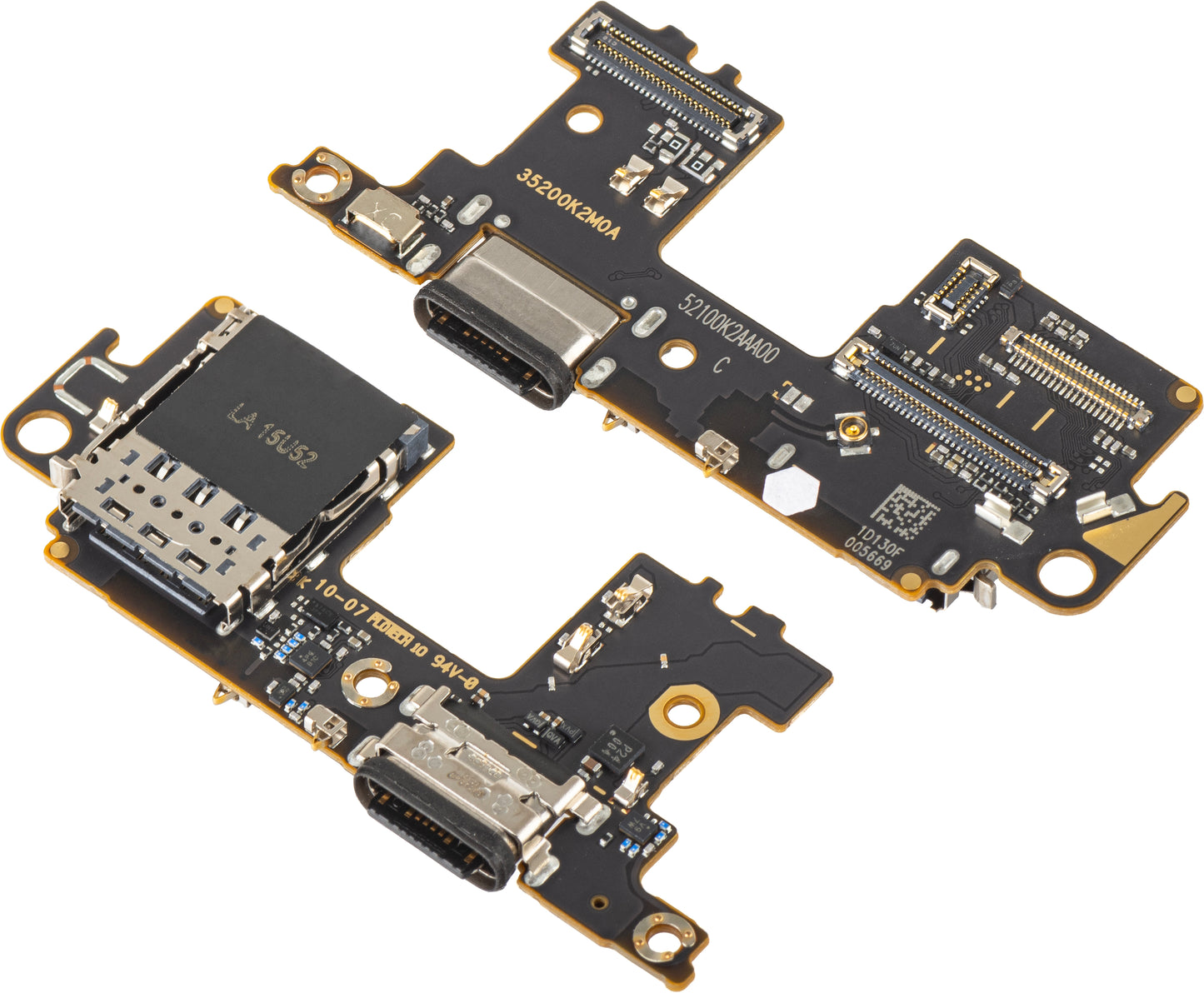 Płyta z Złączem Ładowania - Mikrofon - Moduł Czytnika SIM Xiaomi Mi 11 5G, Service Pack 56000F00K200