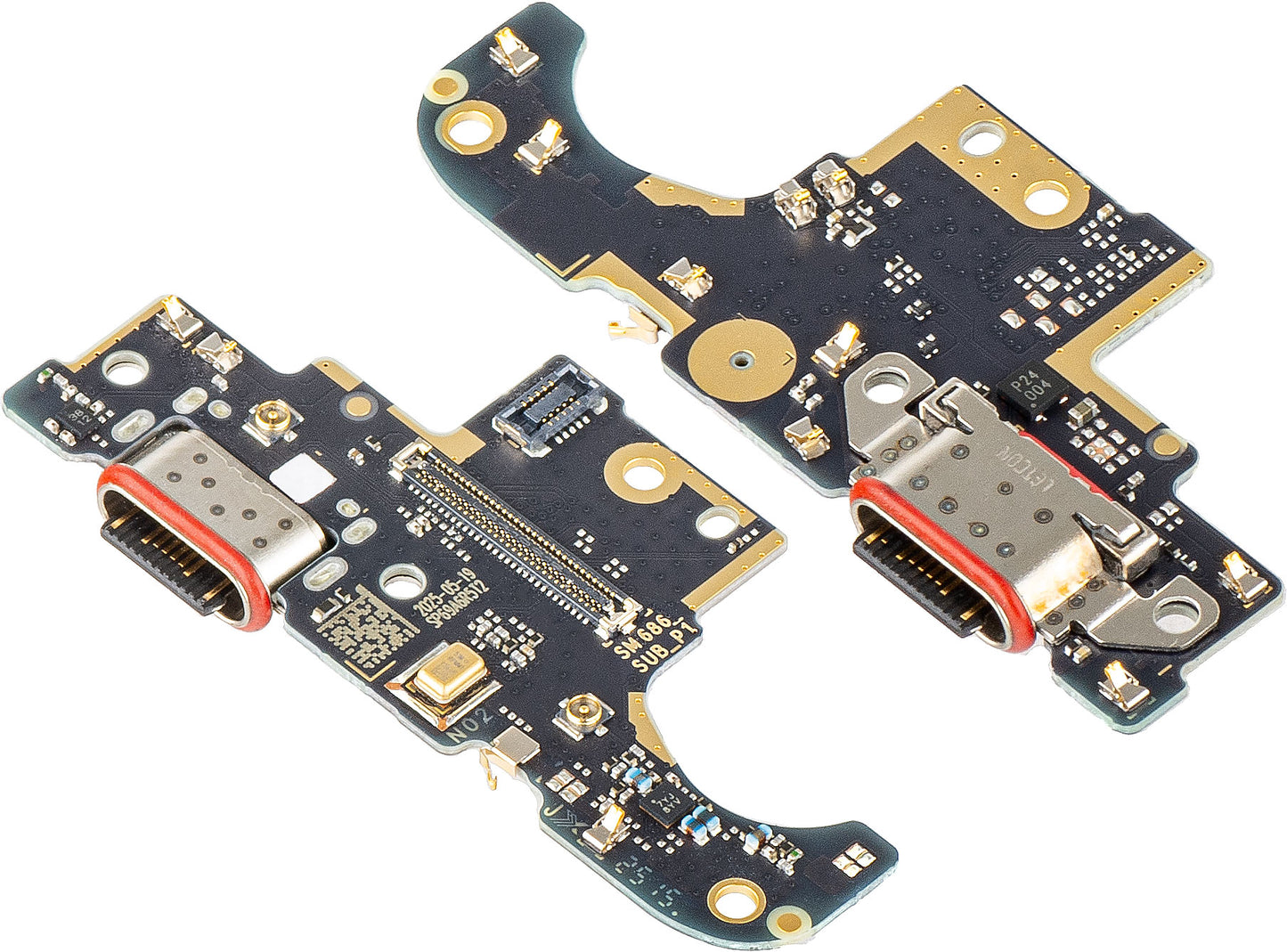 Płyta z Złączem Ładowania - Mikrofon Motorola Moto G86, Pakiet Serwisowy 5B28C30464