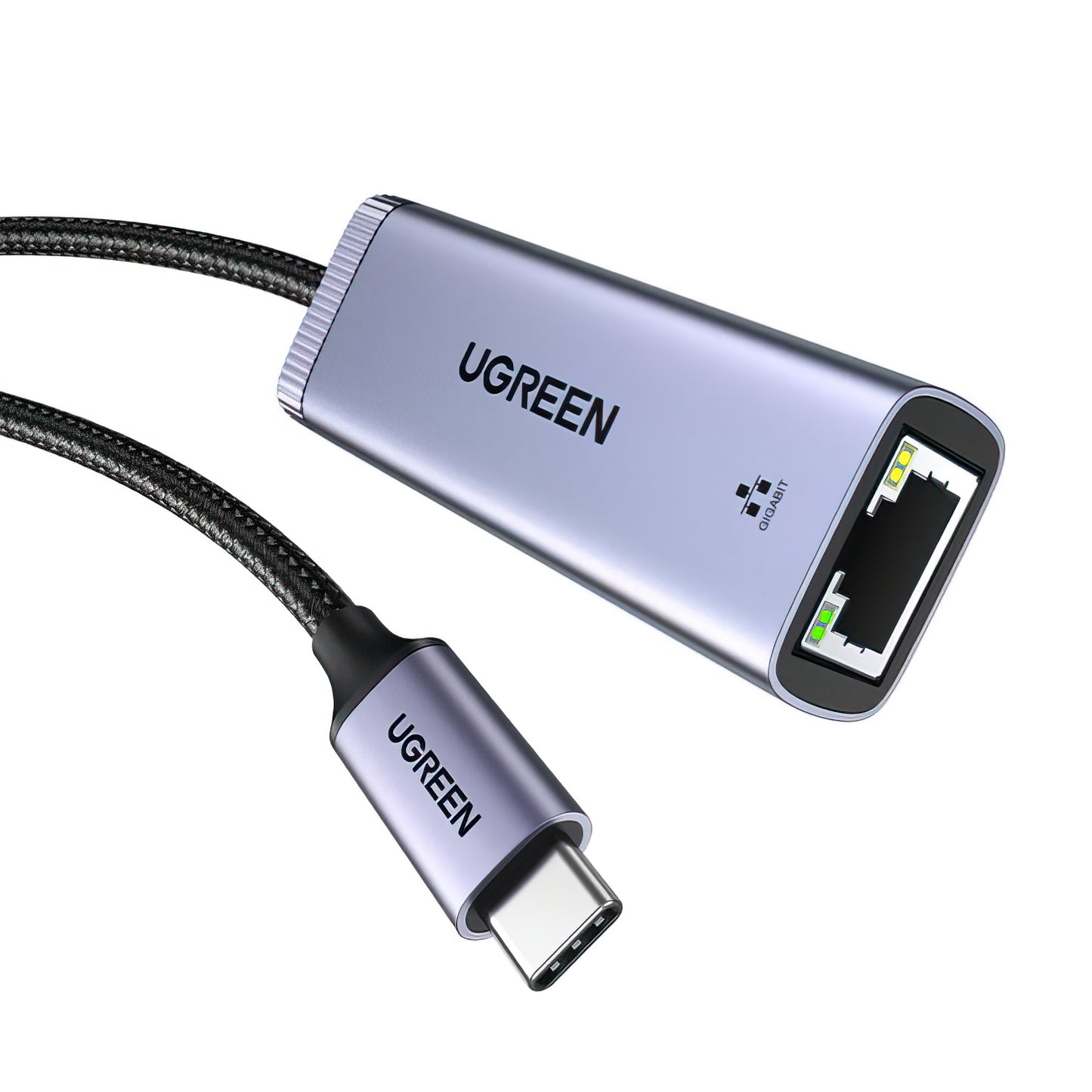 Karta Sieciowa UGREEN CM483, RJ45, USB-C, Szara