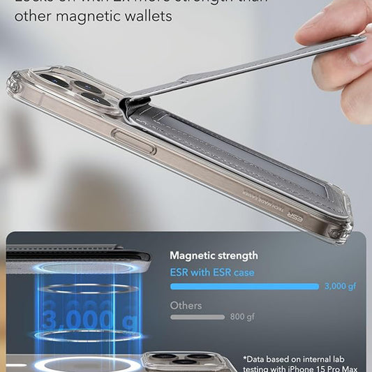 Portfel Magsafe, ESR, Szary