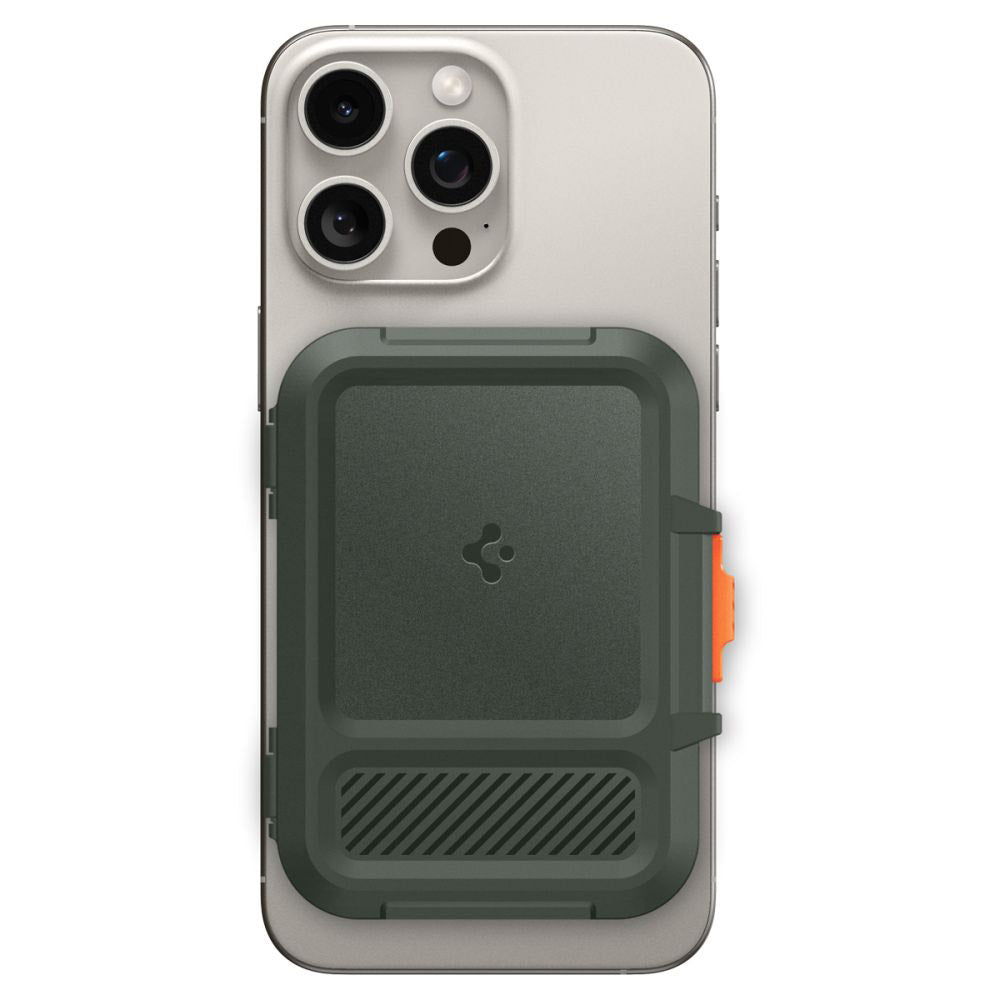 Portfel Magsafe, Spigen, Lock Fit, Zielony