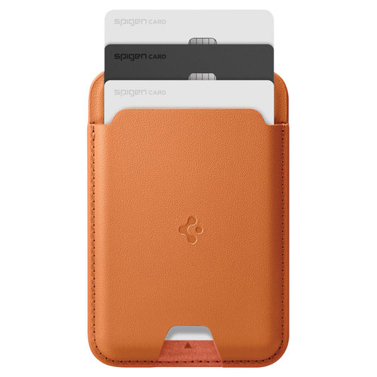 Portfel MagSafe, Spigen, Valentinus MagFit, Pomarańczowy AFA11339