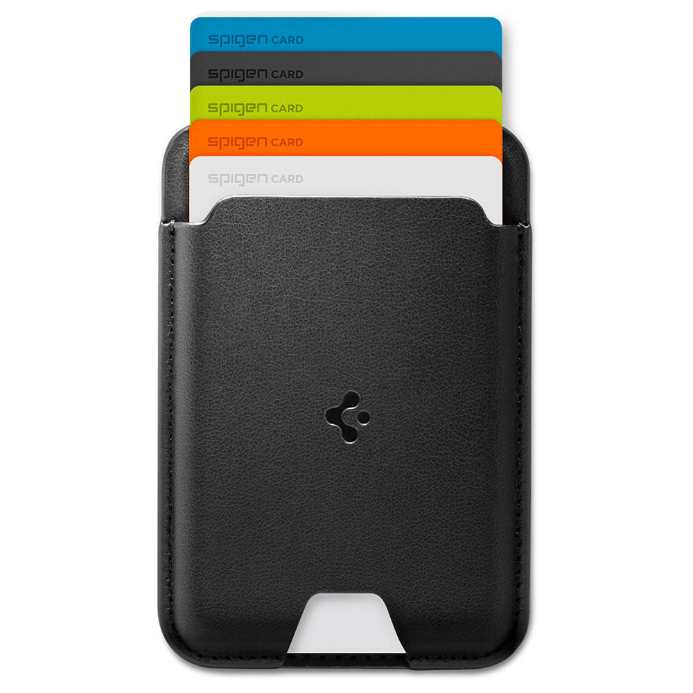 Portfel MagSafe, Spigen, Valentinus MagFit, Czarny AFA11337