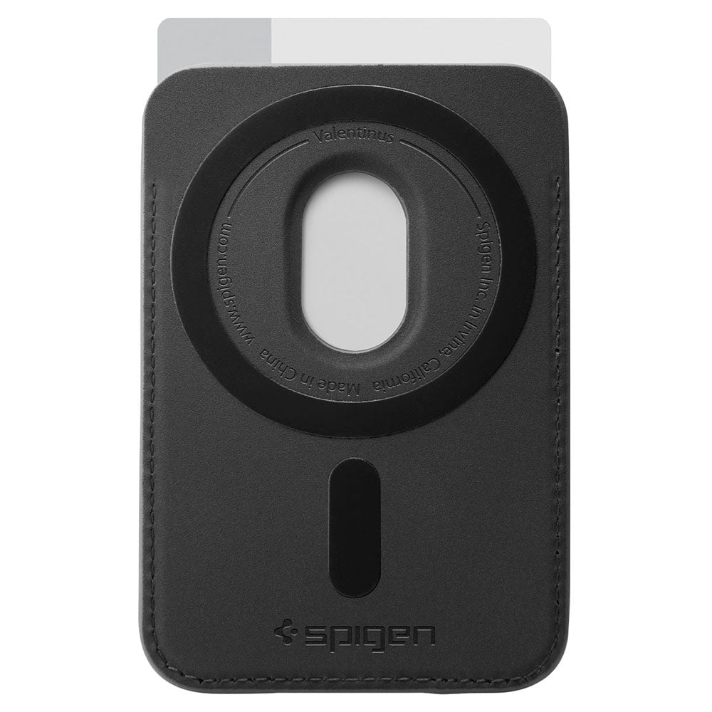 Portfel MagSafe, Spigen, Valentinus MagFit, Czarny AFA11337