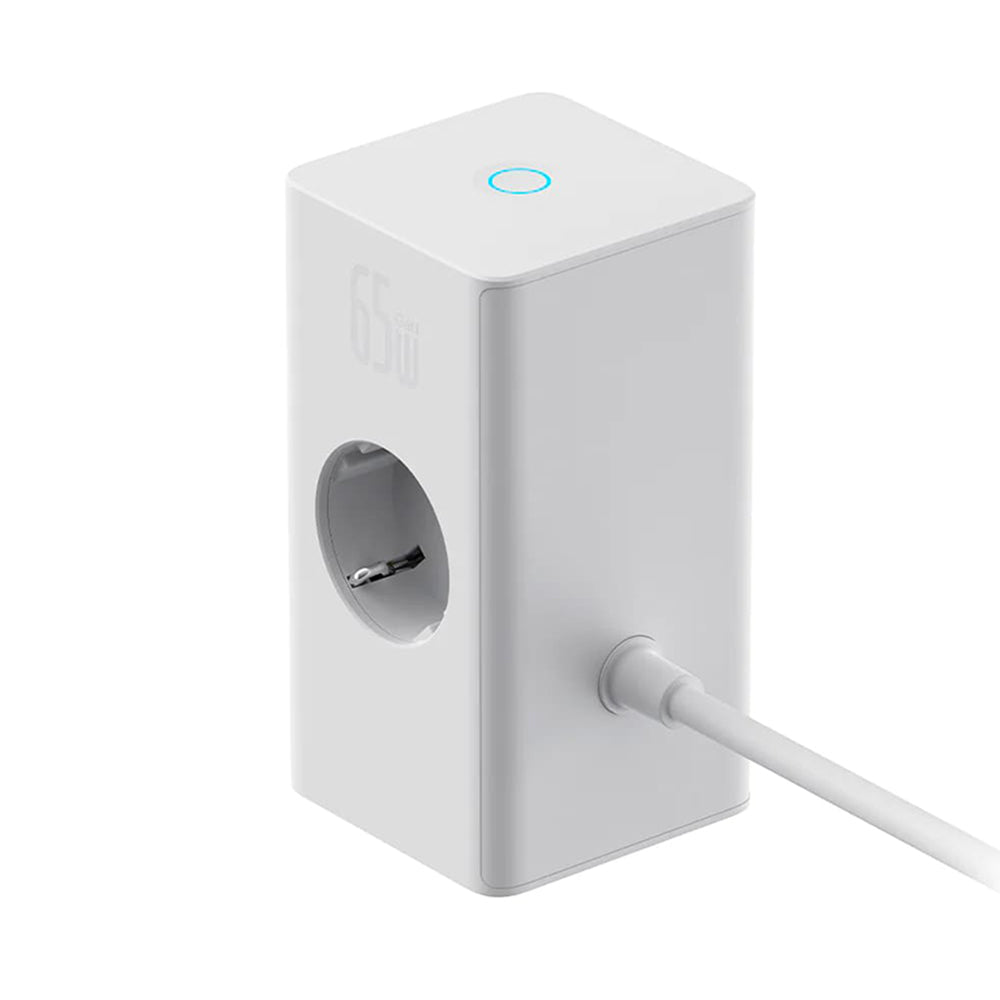 Przedłużacz Baseus PowerCombo, 1 x Schuko, Biały PSLR000602