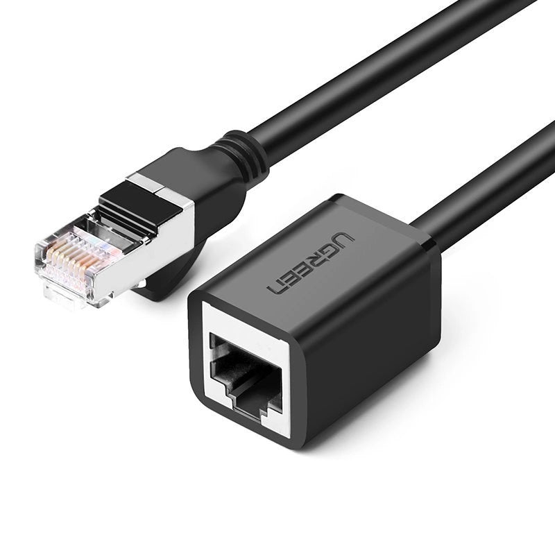 Przedłużacz kabla sieciowego UGREEN NW112, RJ45 - RJ45, 0,5 m, czarny