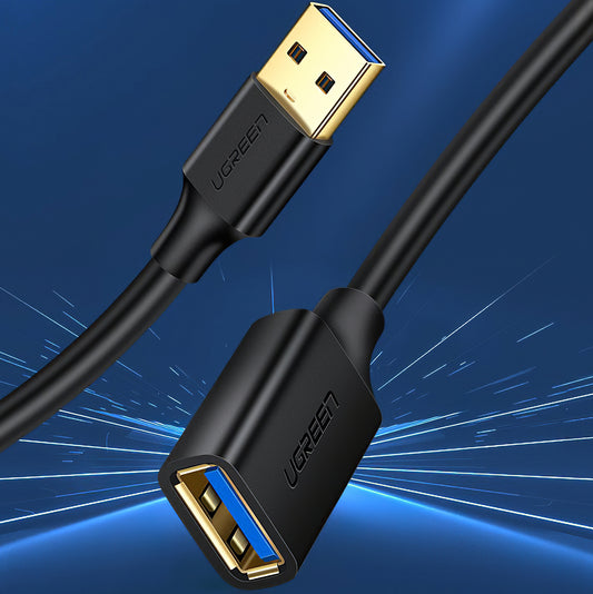 Przedłużacz USB 3.0 UGREEN US129, 1m, Czarny