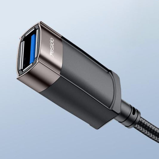 Przedłużacz USB Yesido GS26, 1.5m, Szary