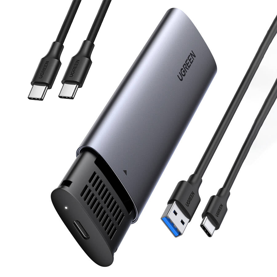 Rack UGREEN CM400 dla SSD SATA M.2 NGFF, Szary