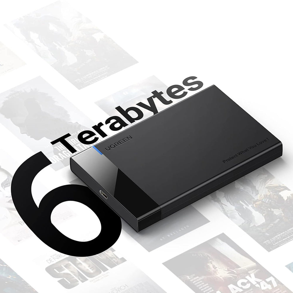 Rack UGREEN US221 (50743) dla HDD / SSD SATA 2.5 cala, USB-C, Czarny