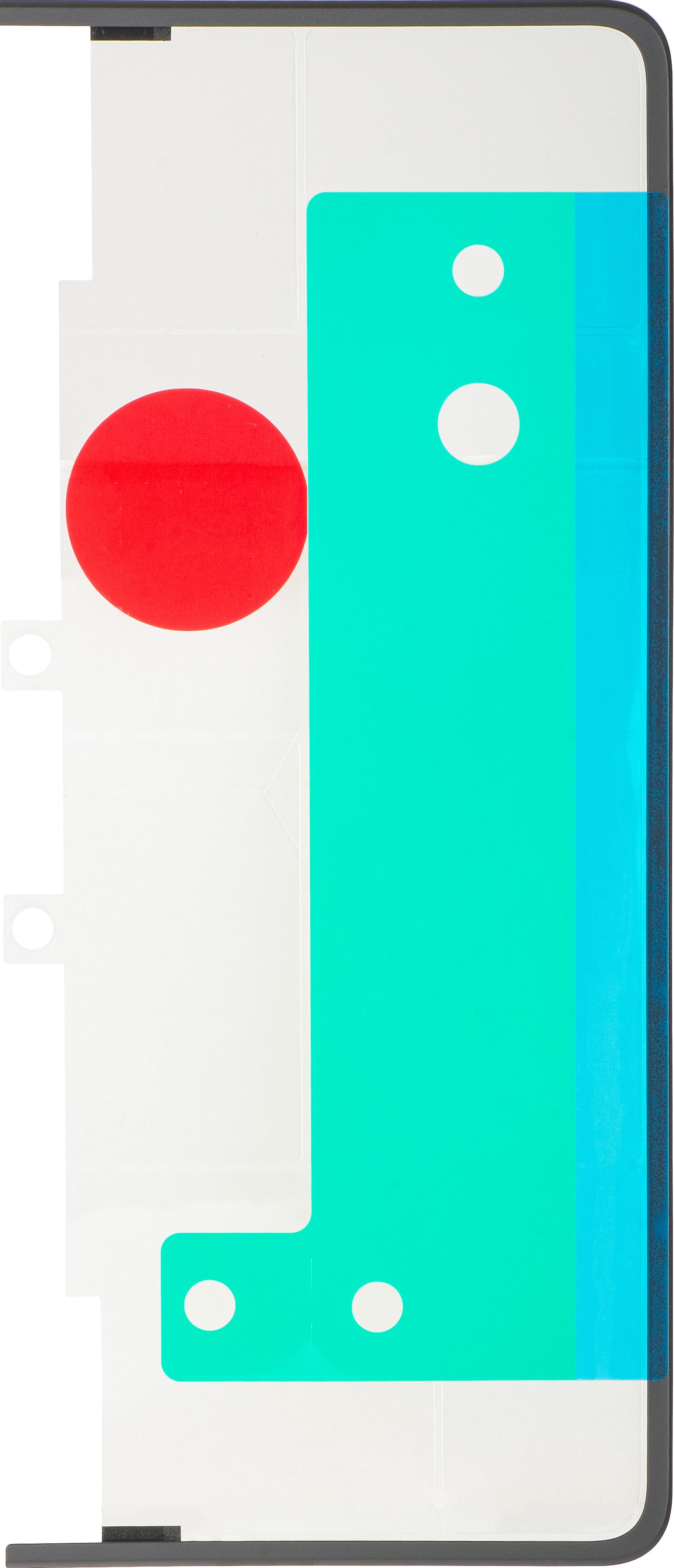 Ramka wyświetlacza Huawei Mate X7, Typ 1, Pod Inner, Czarna, Pakiet serwisowy 51691206