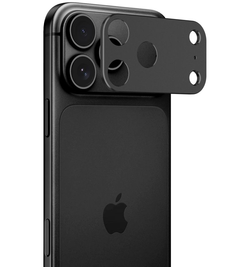 Ramka ochronna na tylną kamerę Tech-Protect Camalloy Fit+ do Apple iPhone 18 Pro Max, aluminium, czarna
