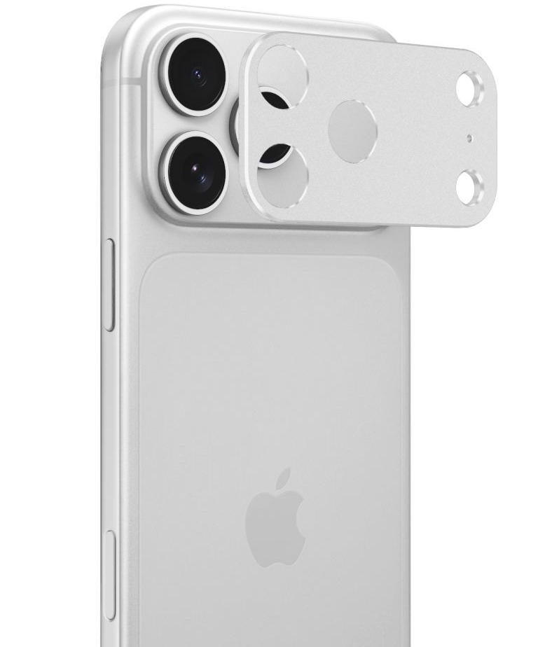 Ramka ochronna aparatu tylnego Tech-Protect Camalloy Fit+ do Apple iPhone 18 Pro Max, aluminiowa, srebrna