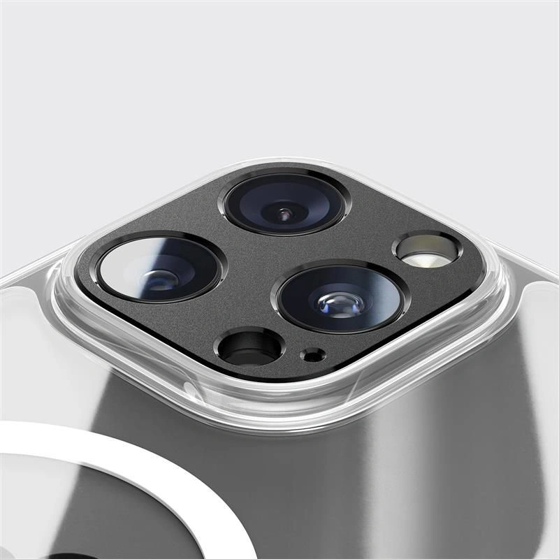 Ramka ochronna do tylnej kamery Tech-Protect Camalloy Fit+ dla Apple iPhone 17 Pro Max, Aluminium, Granatowa