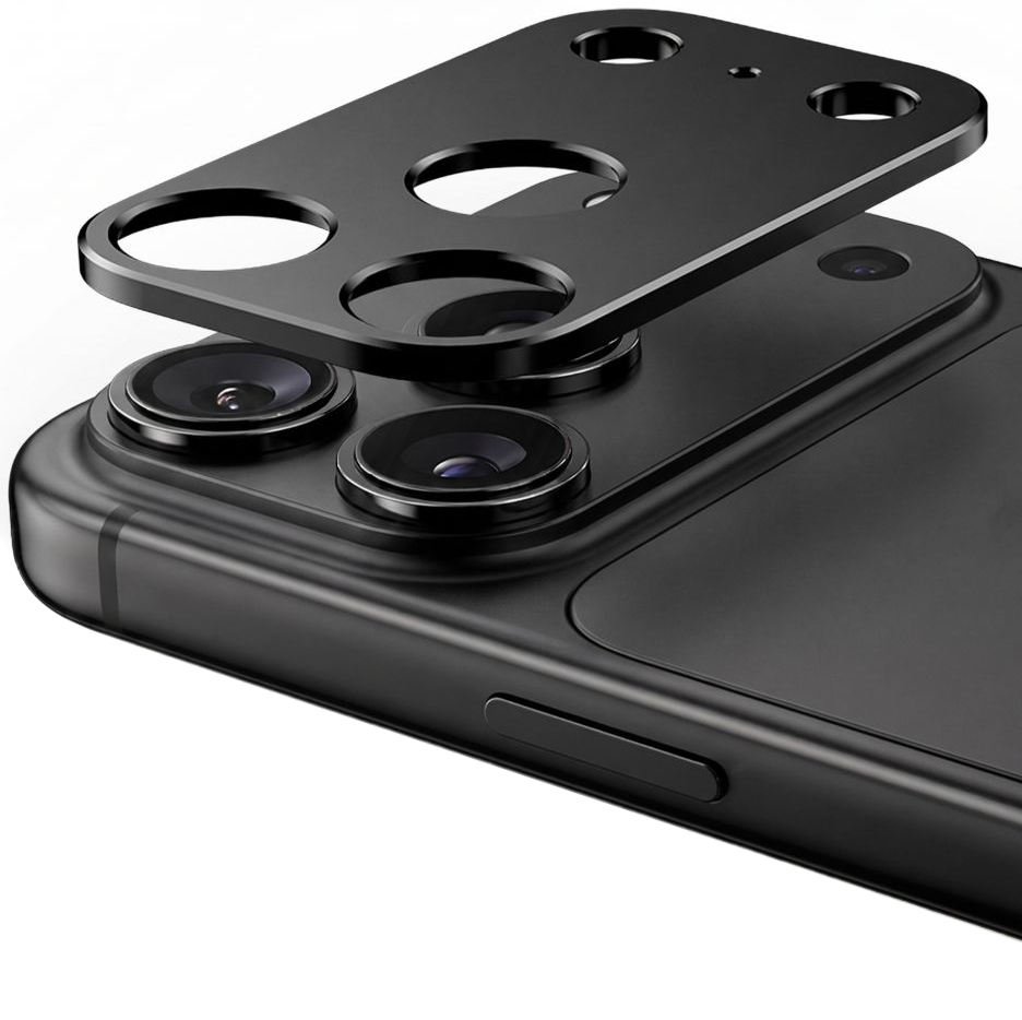 Ramka ochronna na tylną kamerę Tech-Protect Camalloy Fit+ do Apple iPhone 18 Pro Max, aluminium, czarna