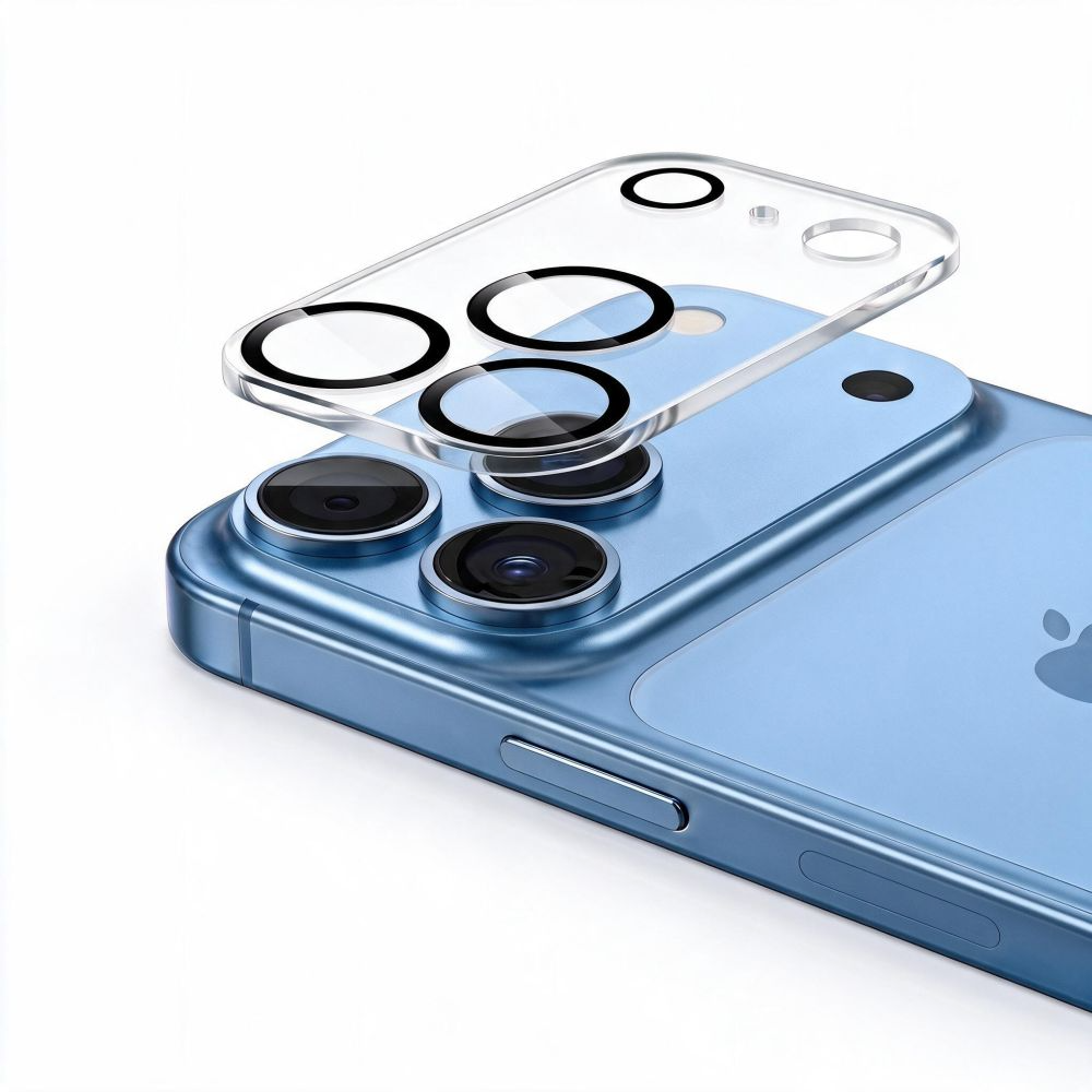 Ramka ochronna na tylną kamerę Tech-Protect Cam Fit+ do Apple iPhone 18 Pro, szkło hartowane, przezroczysta