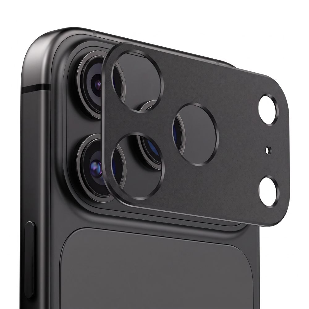 Ramka ochronna na tylną kamerę Tech-Protect Camalloy Fit+ do Apple iPhone 18 Pro, aluminium, czarna