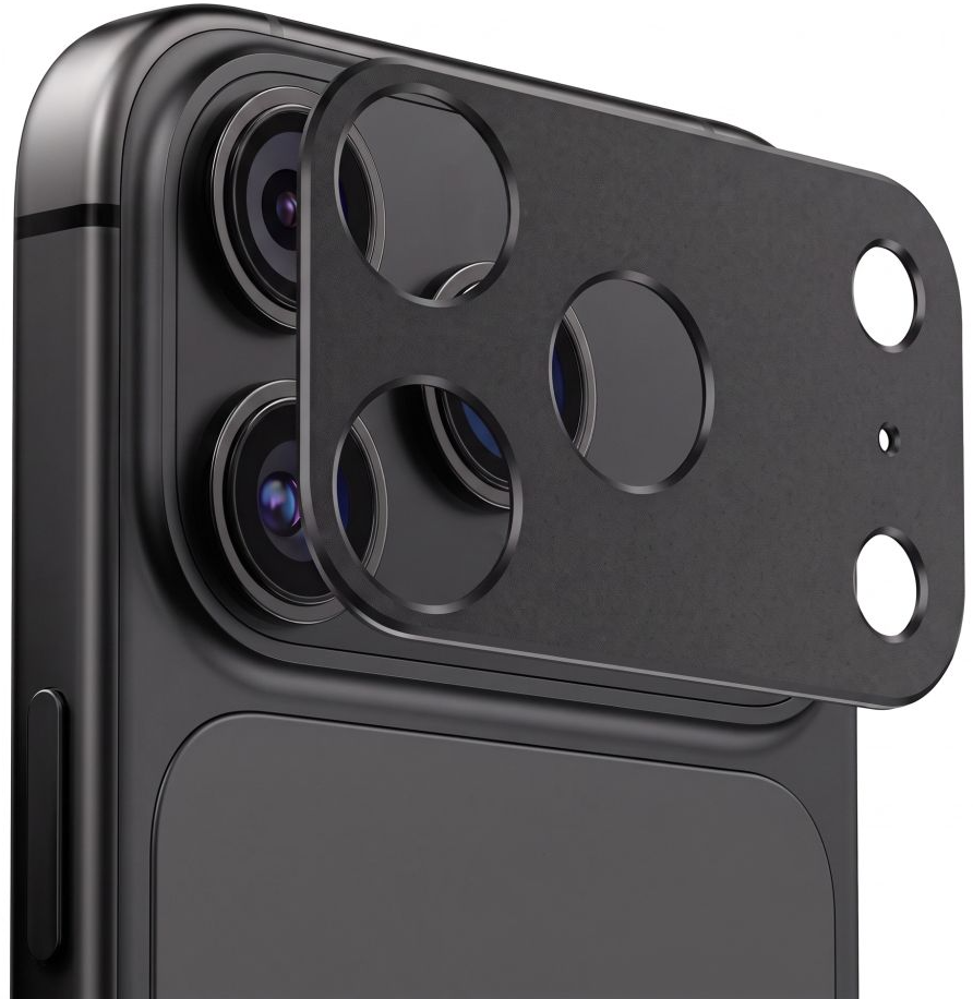Ramka ochronna na tylną kamerę Tech-Protect Camalloy Fit+ do Apple iPhone 18 Pro Max, aluminium, czarna