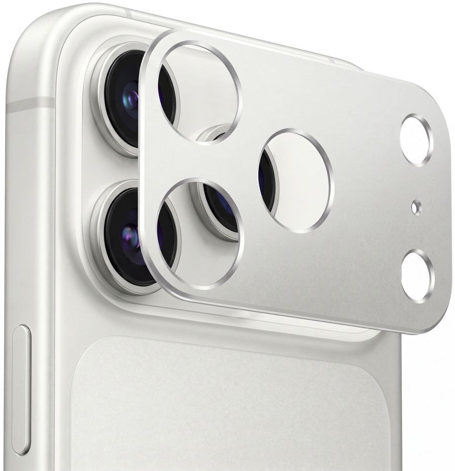 Ramka ochronna aparatu tylnego Tech-Protect Camalloy Fit+ do Apple iPhone 18 Pro Max, aluminiowa, srebrna