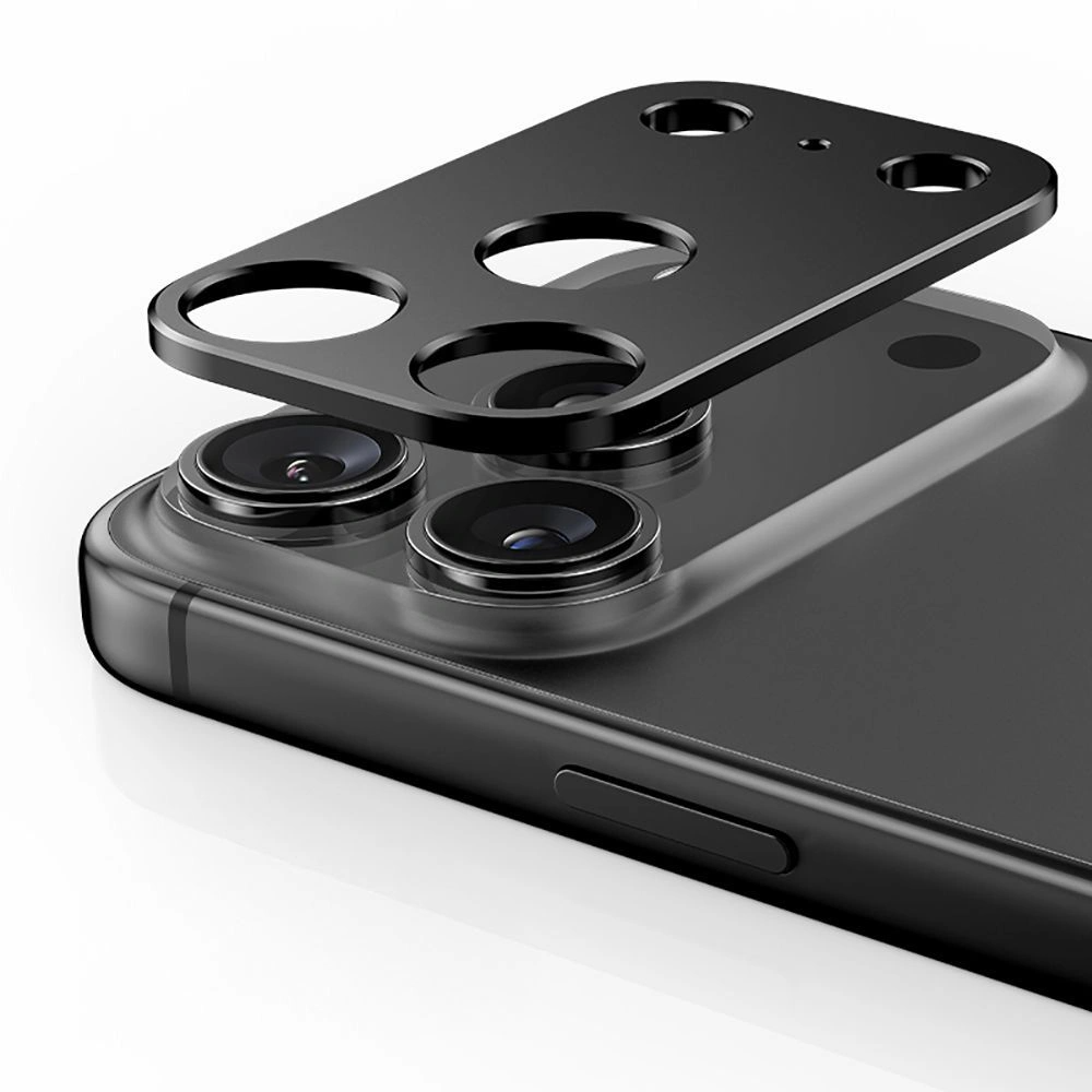 Ramka ochronna do tylnej kamery Tech-Protect Camalloy Fit+ dla Apple iPhone 17 Pro Max, Aluminium, Granatowa