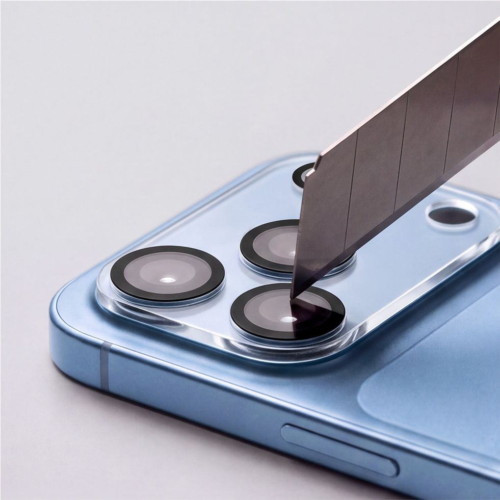 Ramka ochronna na tylną kamerę Tech-Protect Cam Fit+ do Apple iPhone 18 Pro Max, szkło hartowane, przezroczysta