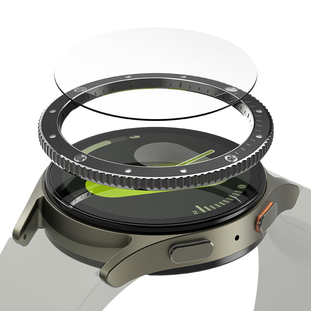 Ramka Ochronna Ringke Premium Styling dla Samsung Galaxy Watch7 40mm, Model 2, Czarna
