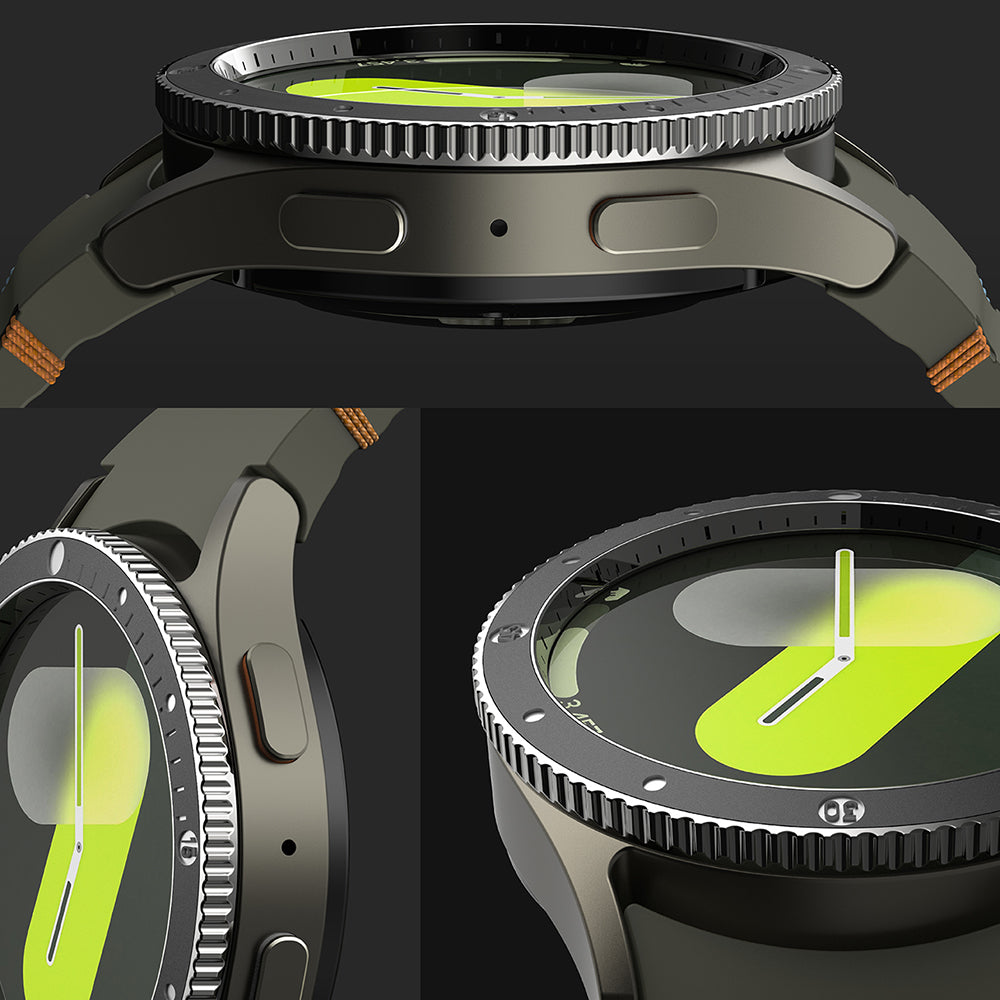 Ramka Ochronna Ringke Premium Styling dla Samsung Galaxy Watch7 40mm, Model 2, Czarna