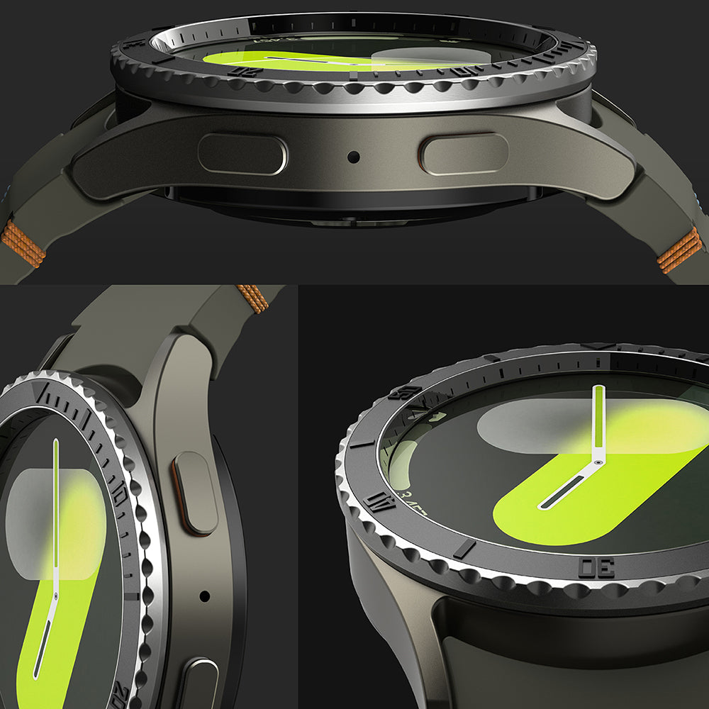 Ramka Ochronna Ringke Premium Styling dla Samsung Galaxy Watch7 40mm, Model 3, Czarna