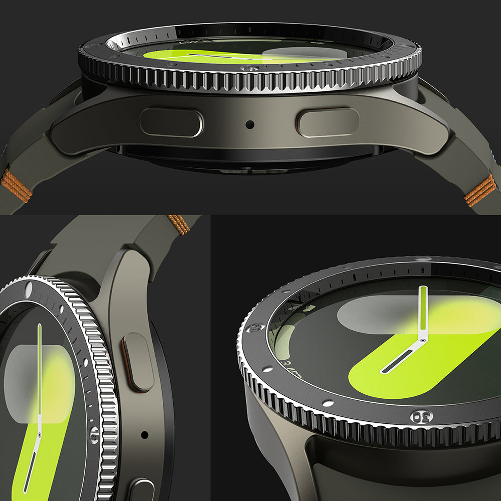 Ramka Ochronna Ringke Premium Styling dla Samsung Galaxy Watch7 44mm, Model 2, Czarna