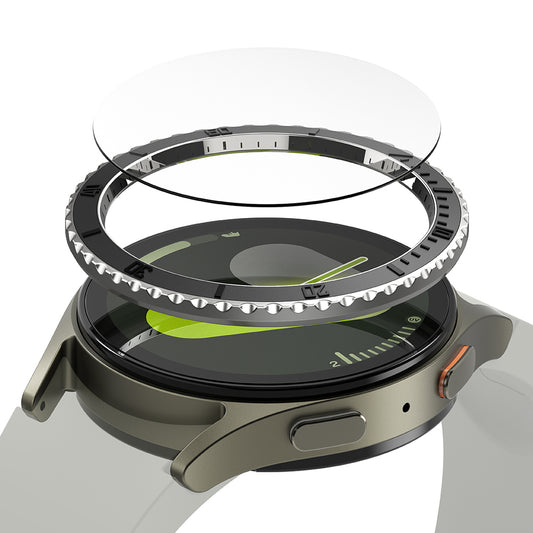 Ramka Ochronna Ringke Premium Styling dla Samsung Galaxy Watch7 44mm, Model 3, Czarna