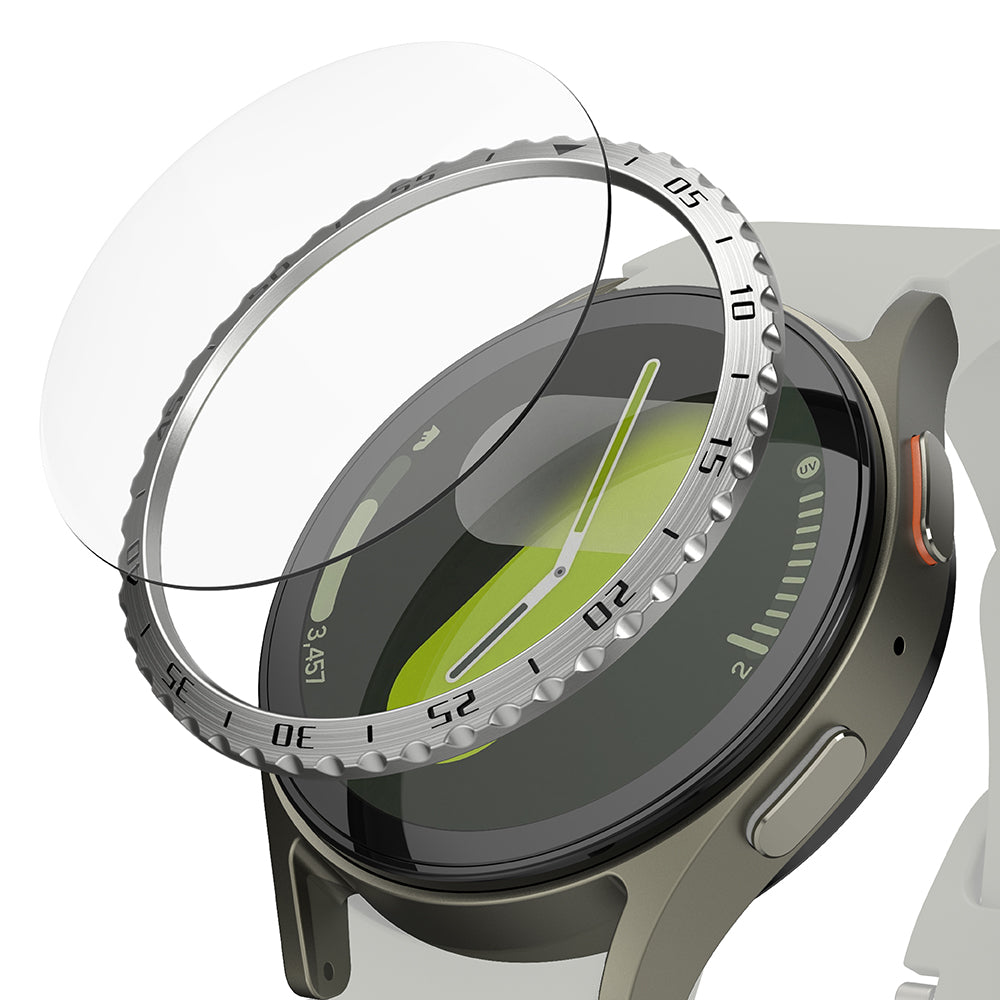 Ramka Ochronna Ringke Styling dla Samsung Galaxy Watch7 44mm, Model 5, Srebrna