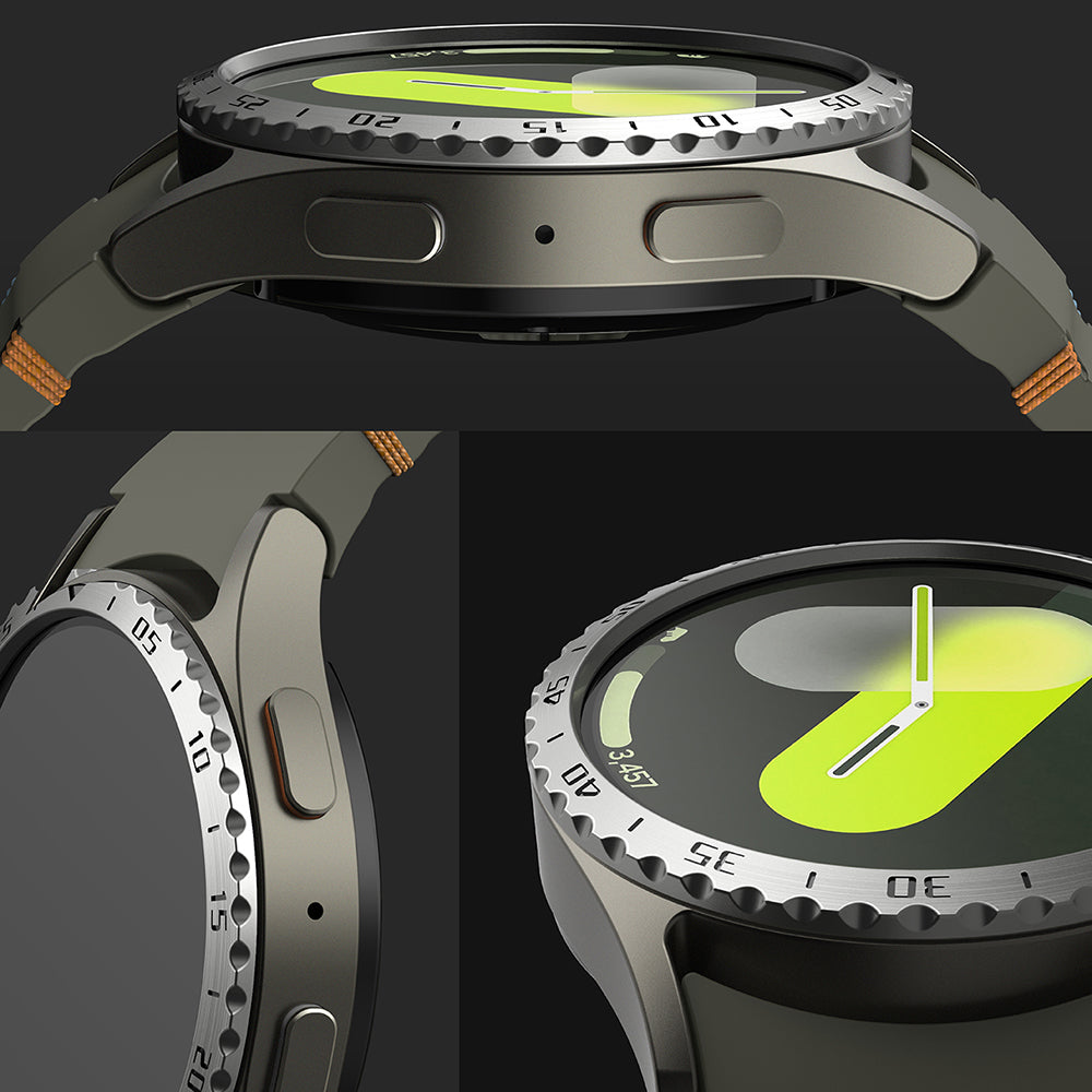 Ramka Ochronna Ringke Styling dla Samsung Galaxy Watch7 44mm, Model 5, Srebrna