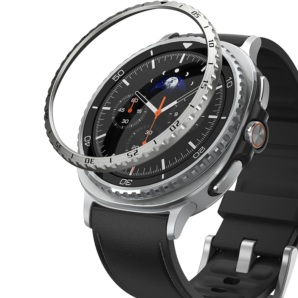 Ramka Ochronna Ringke Inner Styling dla Samsung Galaxy Watch8 Classic, Srebrna