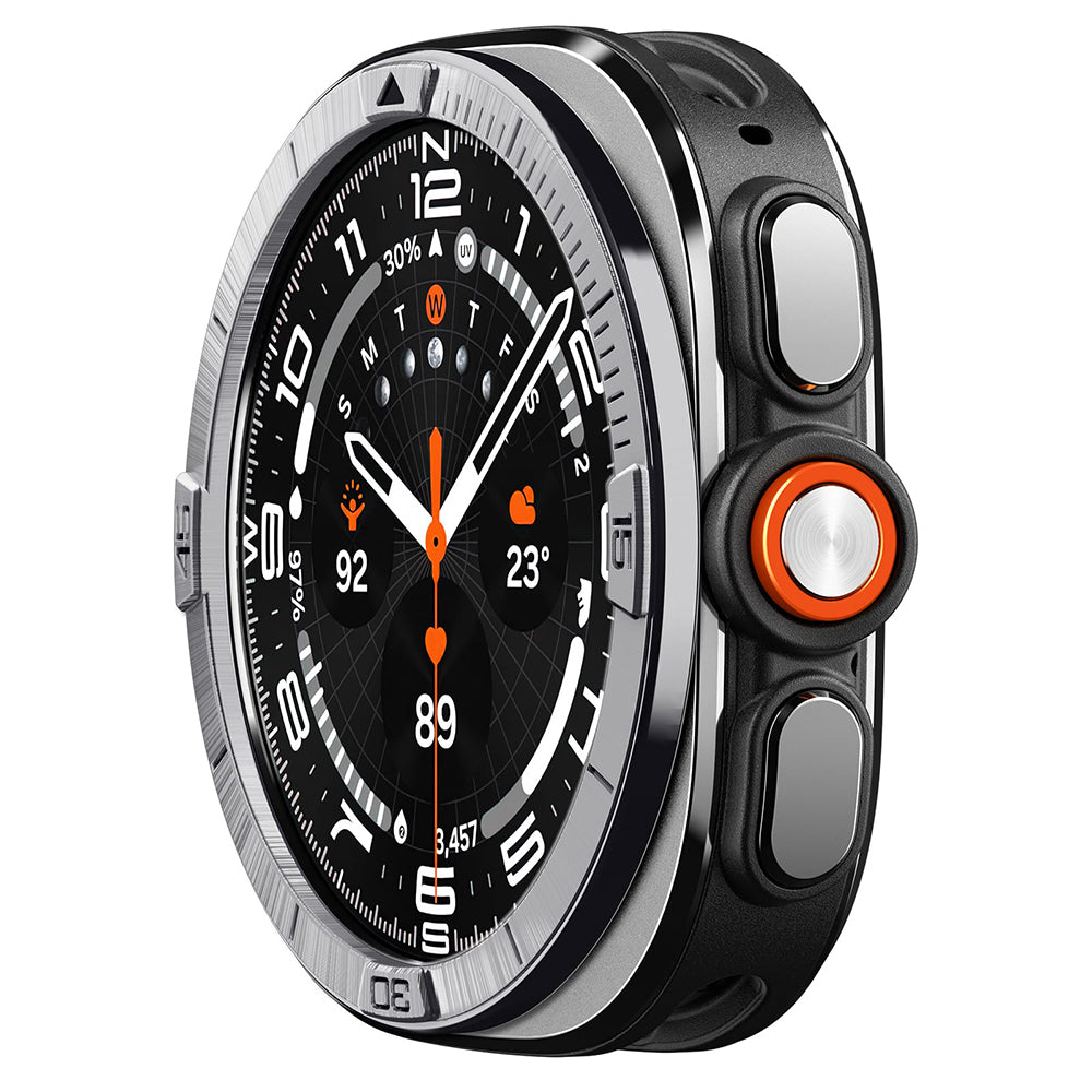 Ramka ochronna Spigen Tune Pilot do Samsung Galaxy Watch Ultra2, srebrna ACS11616