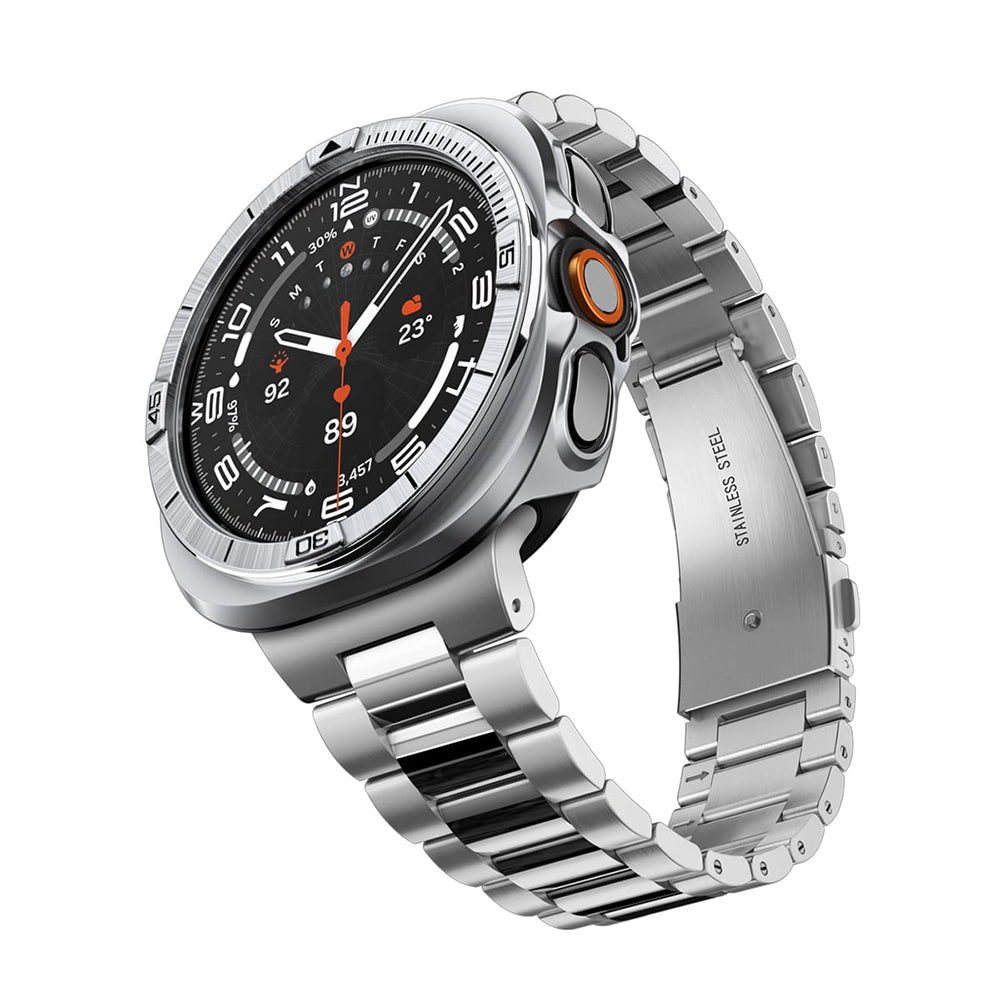 Ramka ochronna Spigen Tune Pro Pilot do Samsung Galaxy Watch Ultra2, srebrna ACS11618